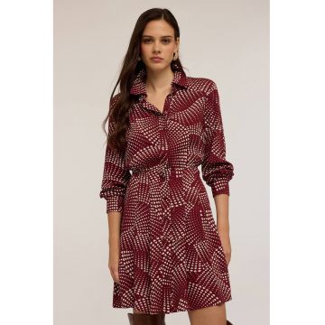 Rochie-camasa midi cu model