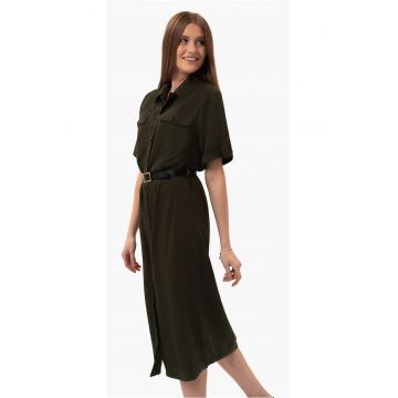 Rochie-camasa safari  G-Hana - kaki