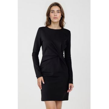Rochie cambrata din piele intoarsa sintetica