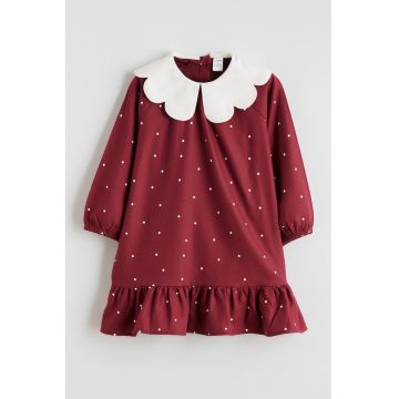 Rochie cu buline si maneci raglan