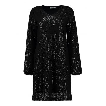 Rochie cu paiete cu maneci lungi