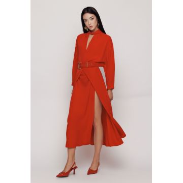 Rochie dama midi rosie