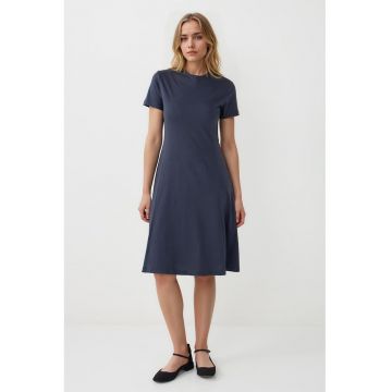 Rochie din bumbac cu croiala pe bie