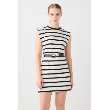 Rochie din bumbac cu dungi