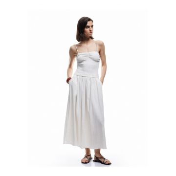 Rochie evazata cu bretele multiple