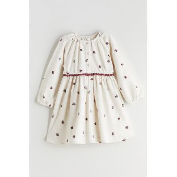 Rochie evazata din amestec de bumbac