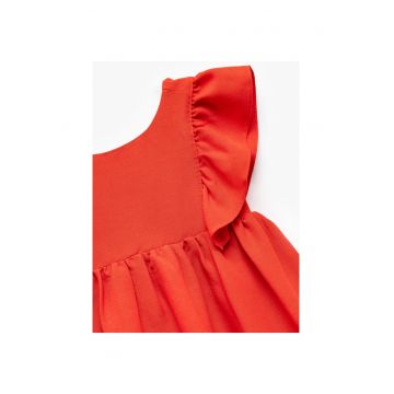 Rochie fara maneci din amestec de in