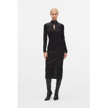 Rochie midi catifelata