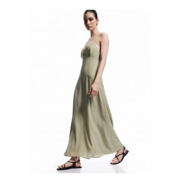 Rochie midi cu croiala in A