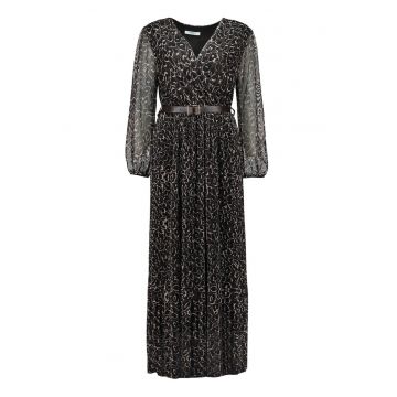 Rochie midi cu decolteu in V