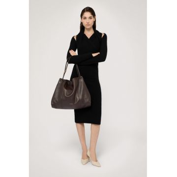 Rochie midi cu maneci lungi