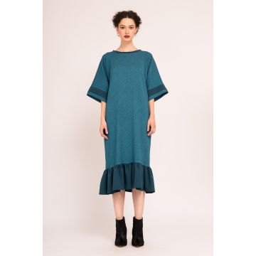 Rochie midi sport cu maneci evazate