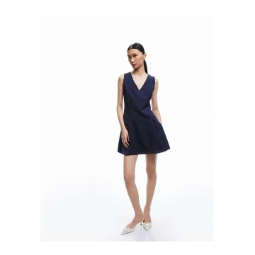 Rochie mini cu croiala in A si decolteu in V