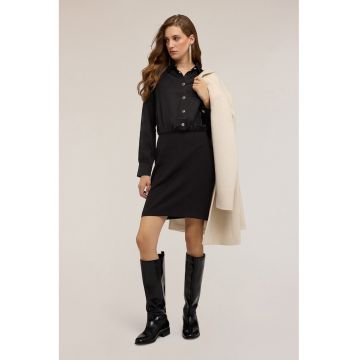 Rochie mini cu maneci lungi