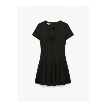 Rochie mini cu snur frontal