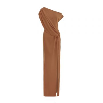Rochie Mocha Muse cu un umăr gol