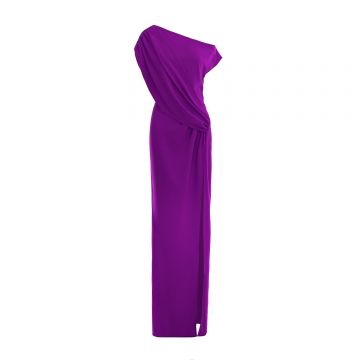 Rochie Purple Muse cu un umăr gol