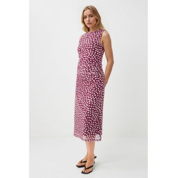 Rochie slim fit cu buline