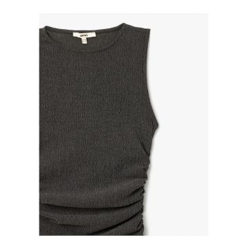 Rochie texturata fara maneci