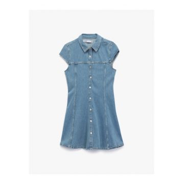 Rochie uni din denim