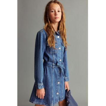 Rochie-camasa din denim