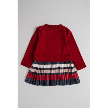 Rochie combi cu terminatie evazata