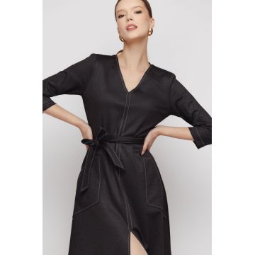 Rochie dama midi cu buzunare