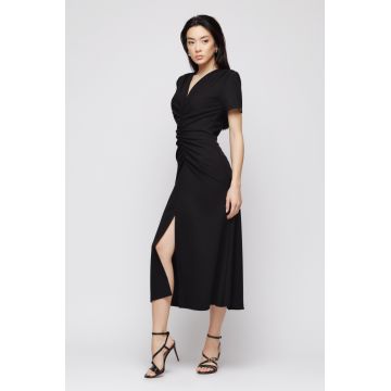 Rochie dama neagra incretita