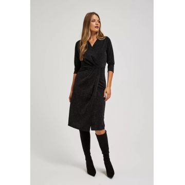 Rochie decorata cu fir metalic