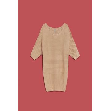 Rochie din tricot cu benzi