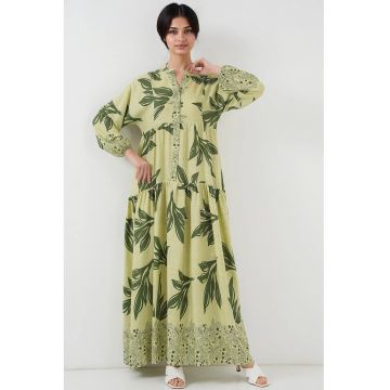 Rochie maxi dama -  cu imprimeu