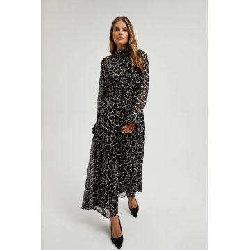 Rochie maxi neagra evazata