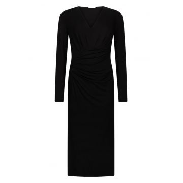 Rochie midi cu decolteu in V