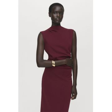 Rochie midi cu fronseu