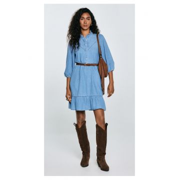 Rochie midi din denim adaos de in Rosalie
