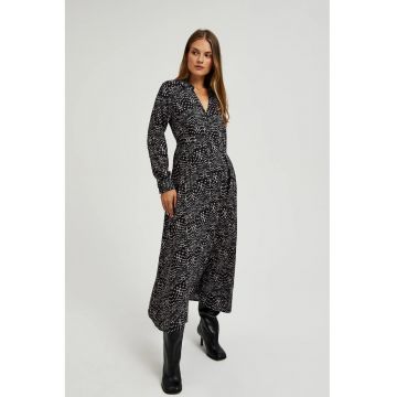 Rochie midi din viscose neagra