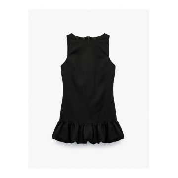 Rochie mini cu terminatie cu volane