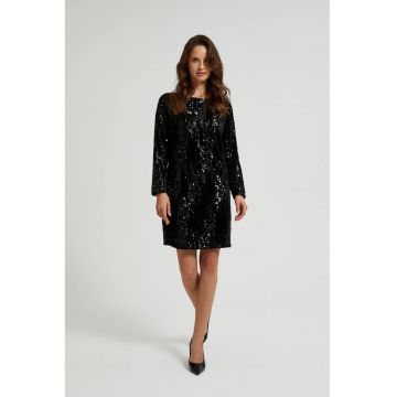 Rochie neagra cu paiete