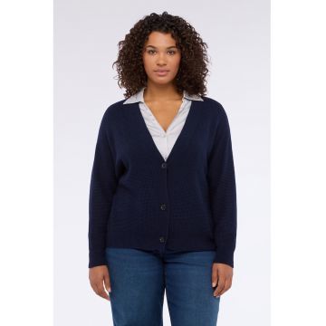 Rochie-pulover cu croiala lejera si guler inalt