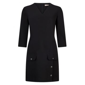 Rochie scurta dreapta cu decolteu in V