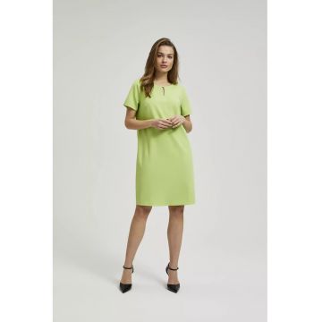 Rochie simpla verde - pana la genunchi