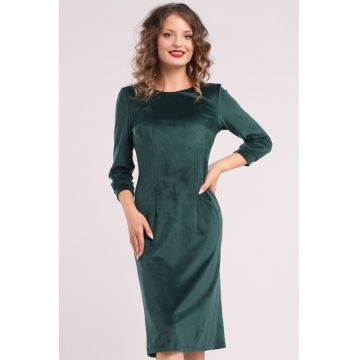 Rochie uni cu maneci lungi