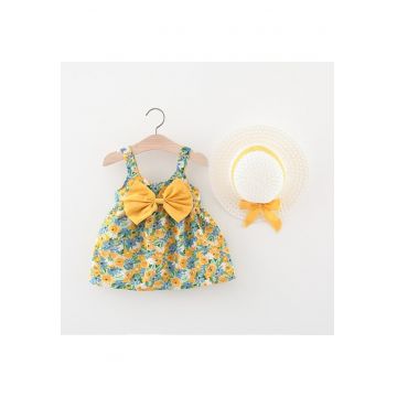 Rochita Fetite cu Palarie Galben Paula