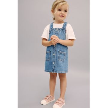 Sarafan din denim cu buzunare