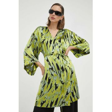 Gestuz rochie din amestec de matase Anna mini, evazată