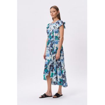 Rochie asimetrica cu model