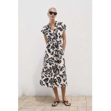 Rochie-camasa cu model floral