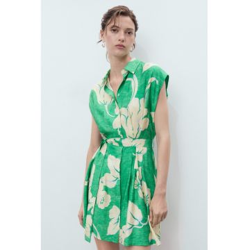 Rochie-camasa mini evazata