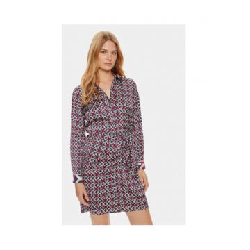 Rochie camasa scurta cu imprimeu -