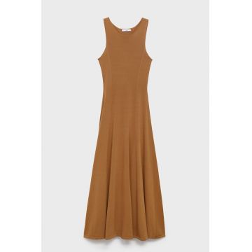 Rochie cu decolteu rotund si croiala in A